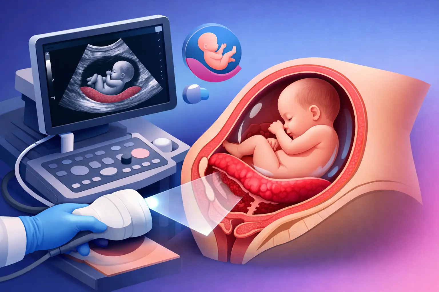 Placenta previa: qué muestra el ultrasonido