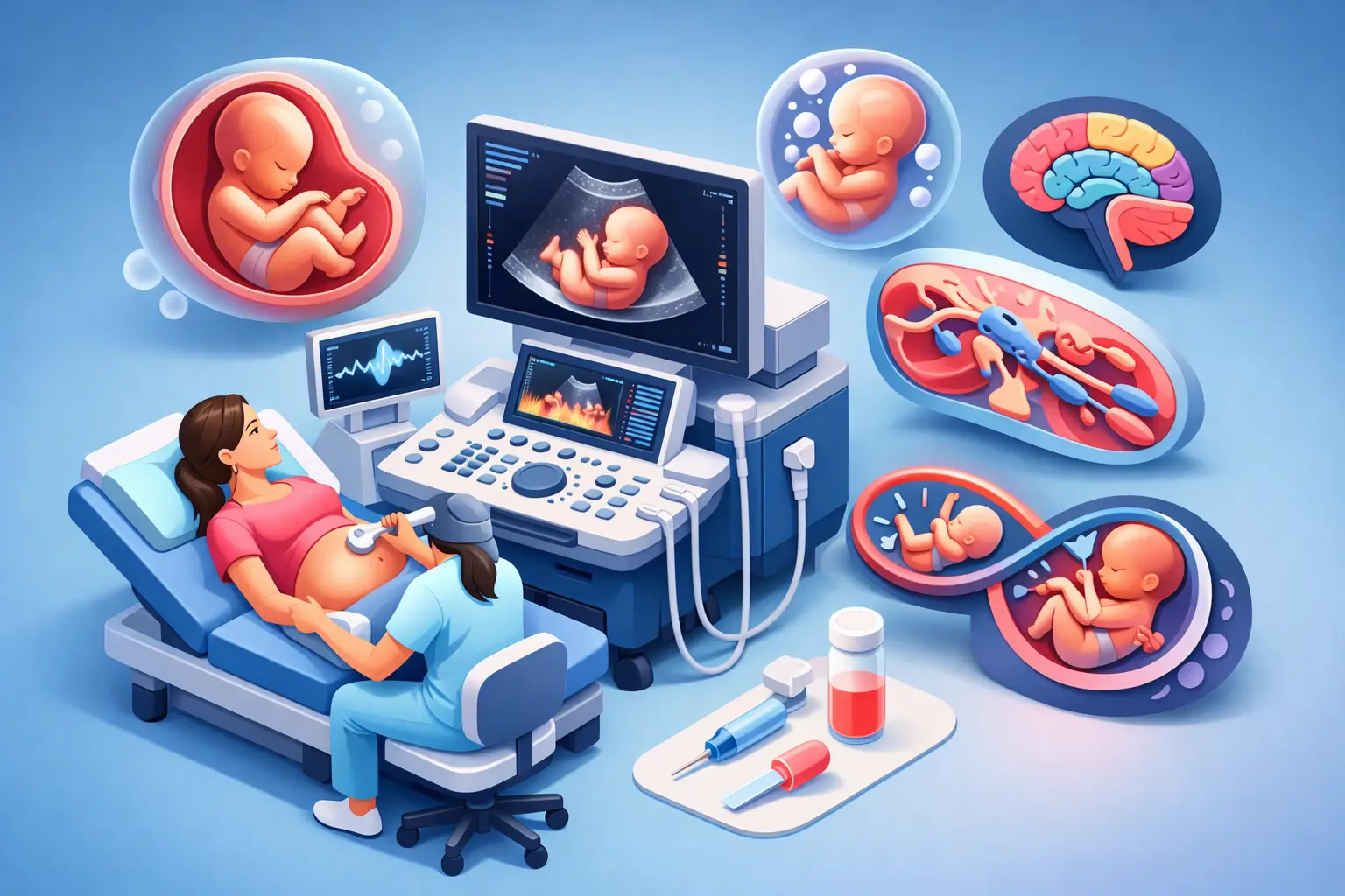 ¿Qué detecta un ultrasonido prenatal avanzado?