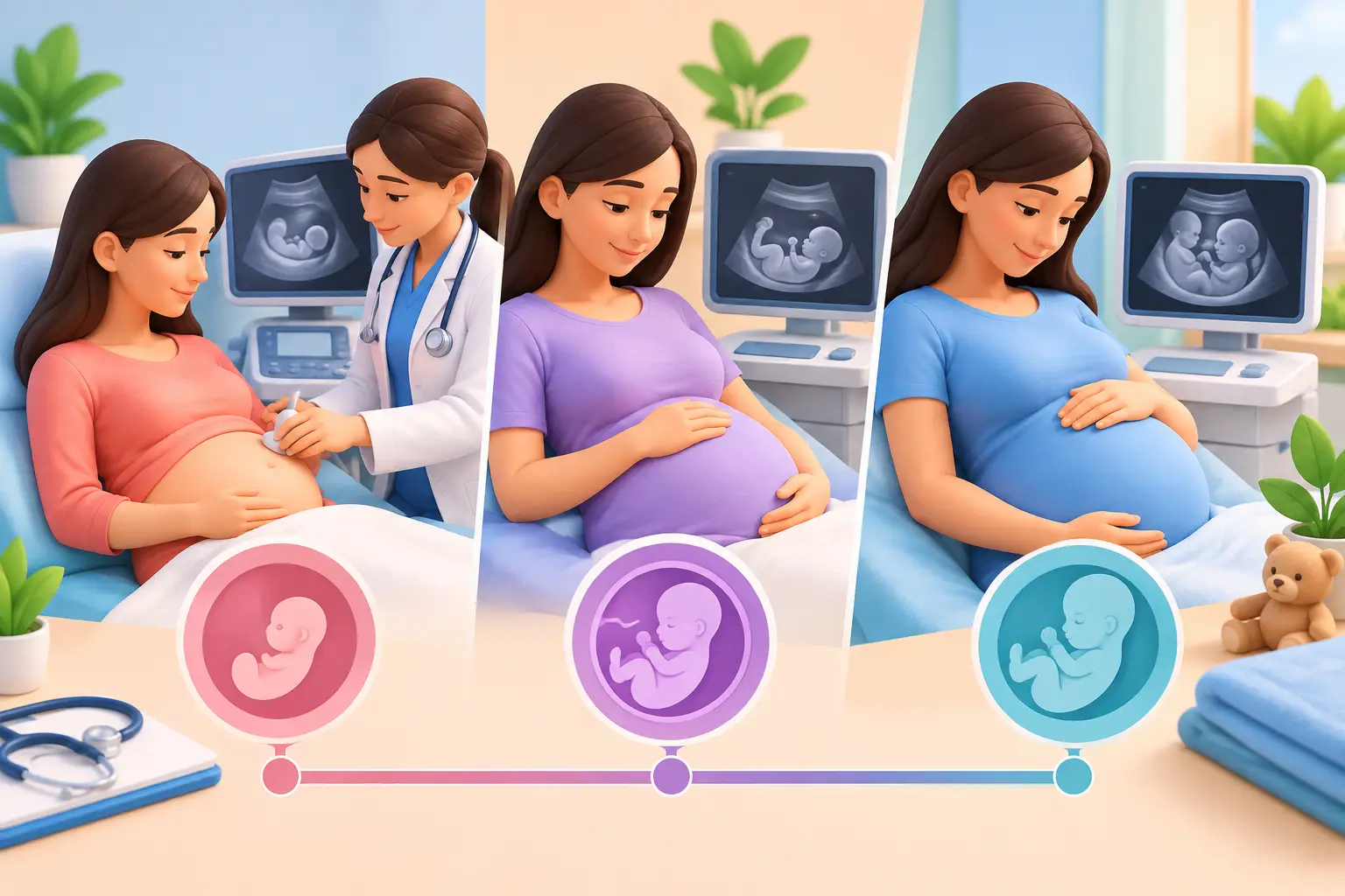 Mejores estudios prenatales por trimestre
