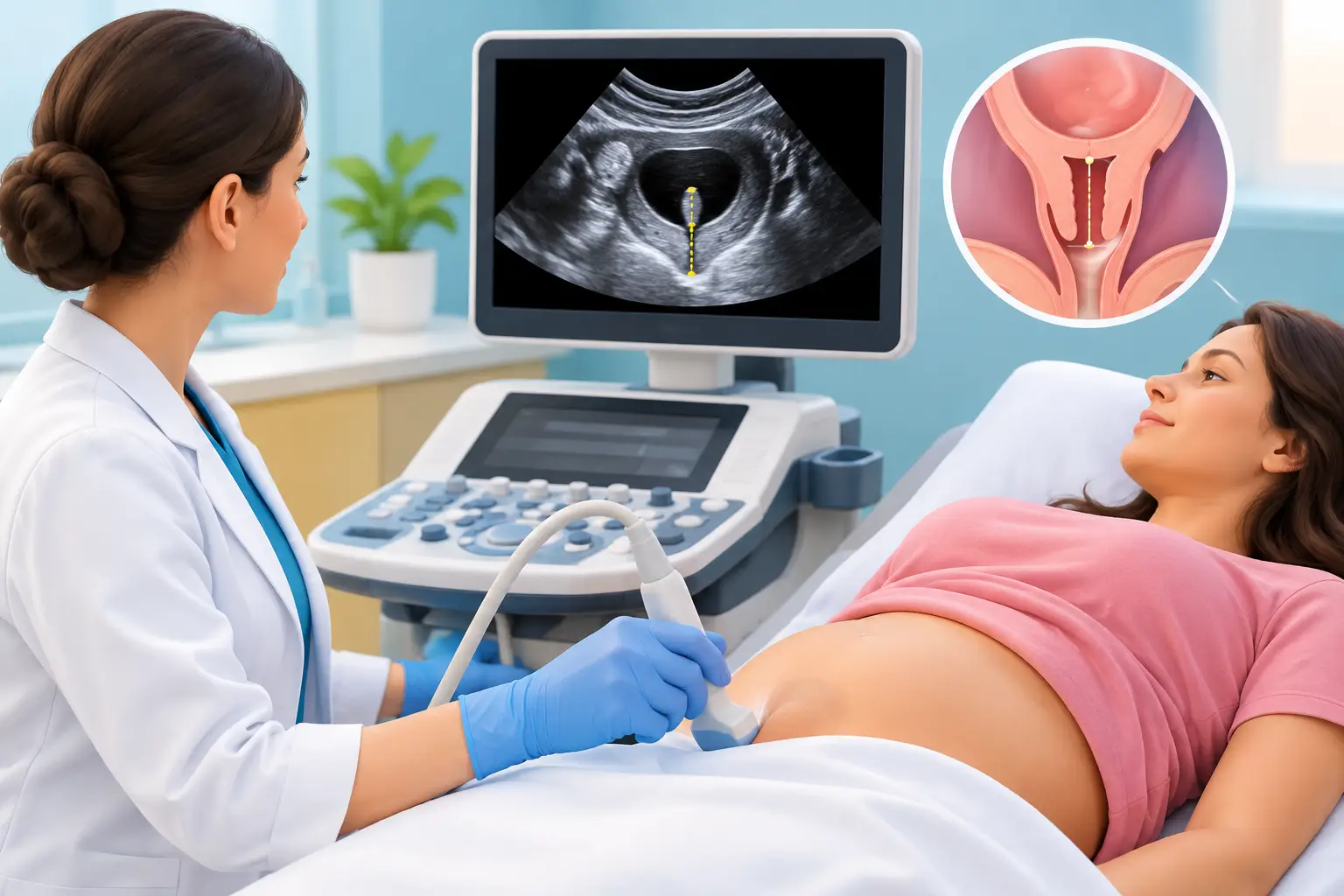Cómo se mide longitud cervical en el embarazo