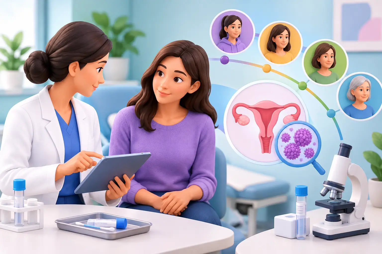 Pruebas VPH recomendadas según tu edad y resultado